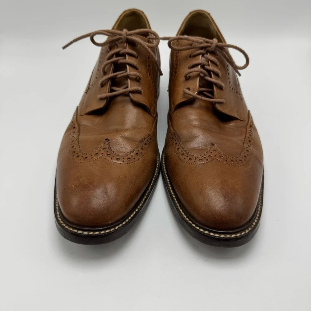 Cole Haan Warren Wingtip Oxford Dress Shoes Men’s Size 10 Brown Leather Classic